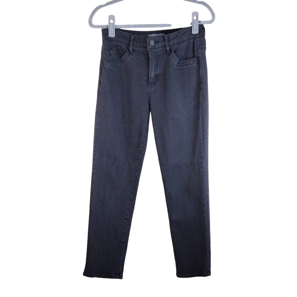 Wit & Wisdom Jeans Women’s 4 Black Dark Gray Skinny Stretch Denim Cotton
